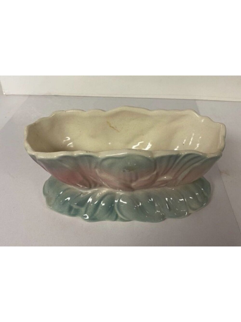 Vintage Royal Copley Mid Century Art Pottery-Decorative Planter Lotus